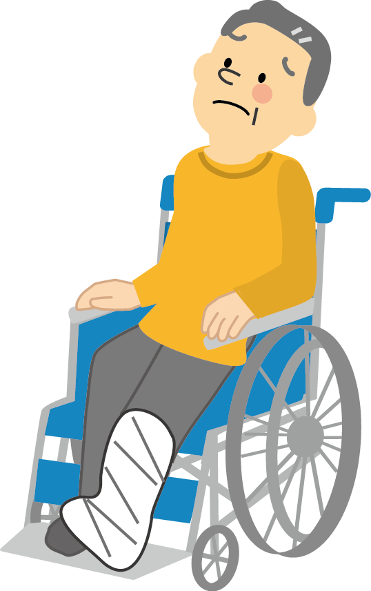 骨折 腰痛 関節痛のイラスト 無料イラスト フリー素材