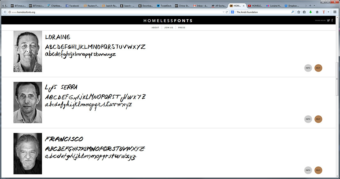 homeless fonts