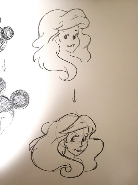 描いてみよう ディズニーキャラクターで描いてみたよ 育児ブログぷっぷくほっぺ