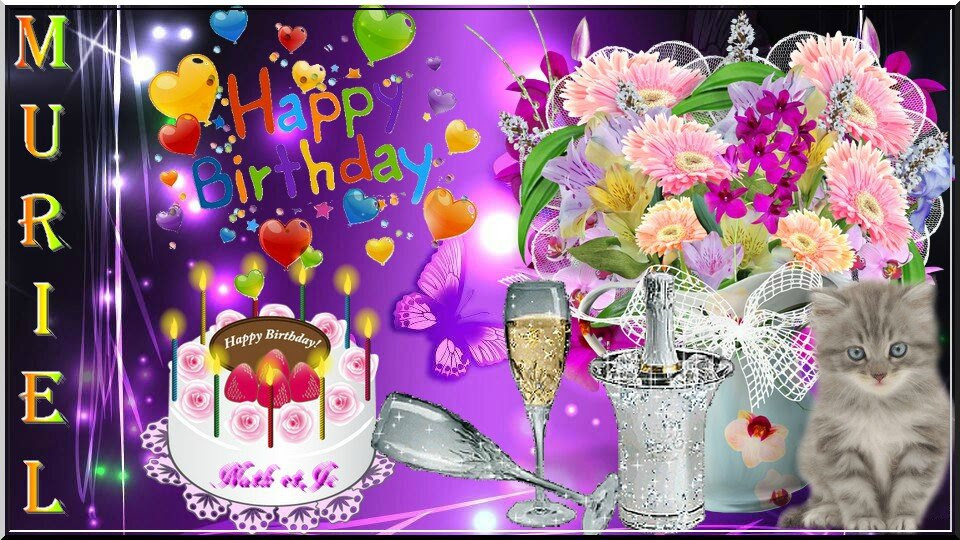 Carte Bon Anniversaire Muriel Keith
