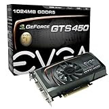 EVGA NVIDIA GeForce GTS450 Grafikkarte (PCI-e, 1GB GDDR5 Speicher, 2x DVI, Mini HDMI)