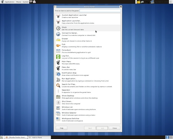 gnome panel