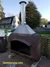 Rusty Metal Fire Pit / metal outdoor fireplace - Google Search | Outdoor fireplace, Outdoor