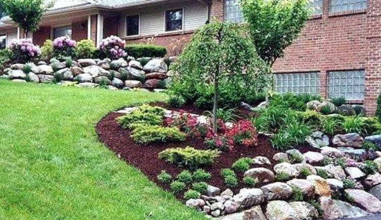 Landscaping with Red Lava Rock | Kelly & Company Home Design