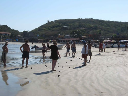 Bocce on the beach