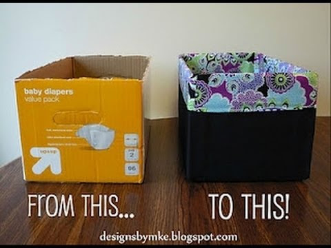 DIY Diaper box into a gorgeous Storage Box!! - YouTube