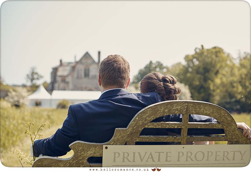 Private Property - Fun wedding photo Butley Priory Suffolk - www.helloromance.co.uk
