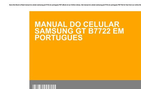 Link Download manual do celular samsung gt b5722 em portugues Free Download PDF