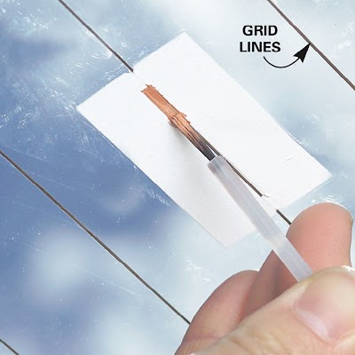 Rear Window Heater Repair Paint