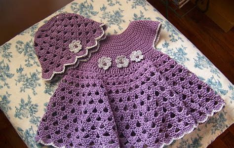 Download toddler puff sleeve dress size 2 to 3 crochet pattern PDF PDF