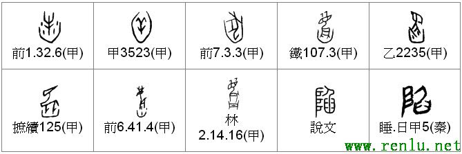 陷 的甲骨文象形文字金文篆文 字典词组含义解释