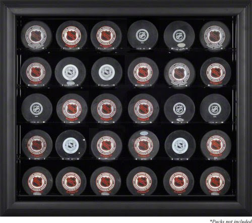 Framed 30 Hockey Puck Display Case