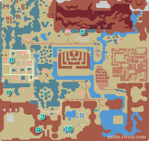 ゼルダの伝説 神々のトライフォース攻略マップ付き