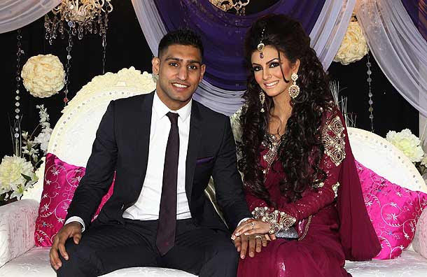 Amir khan amp Faryal Makhdoom Wedding Pictures