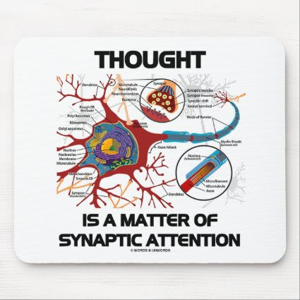 Thought Is A Matter Of Synaptic Attention (Neuron) Mouse Pads