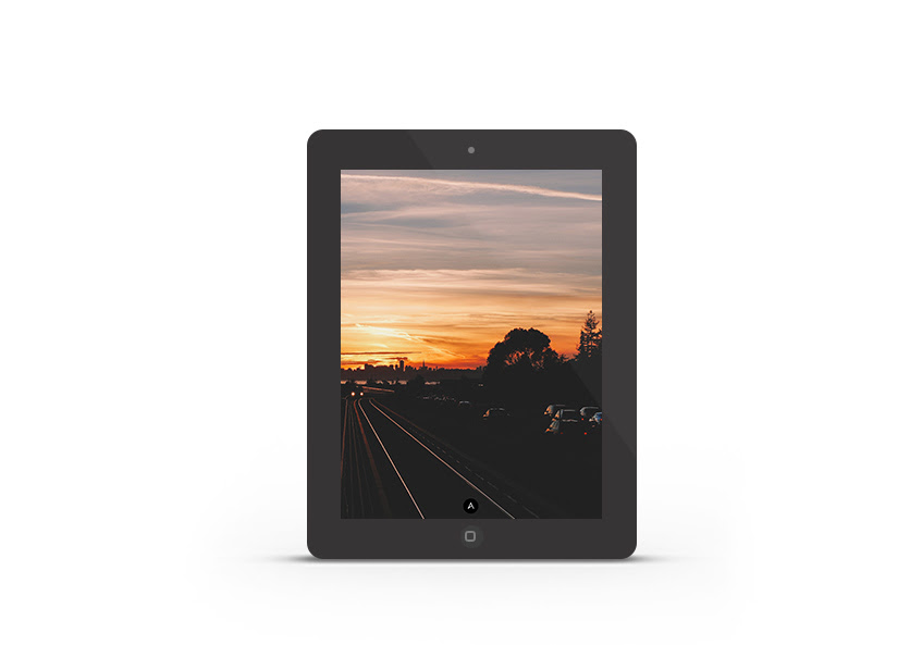 Abduzeedo's iPad wallpaper of the week - Sunset in East Bay