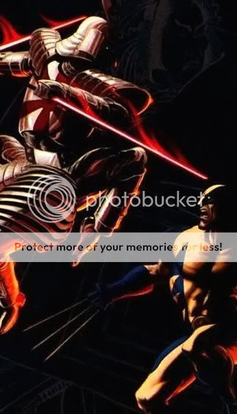 Samurai de Prata vs Wolverine