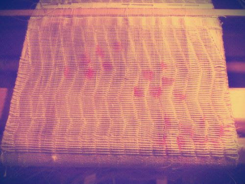loom controled shibori