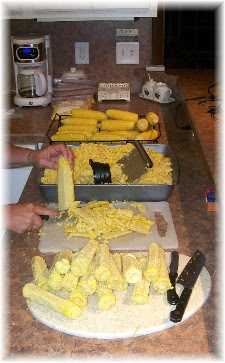 Sweet corn prep