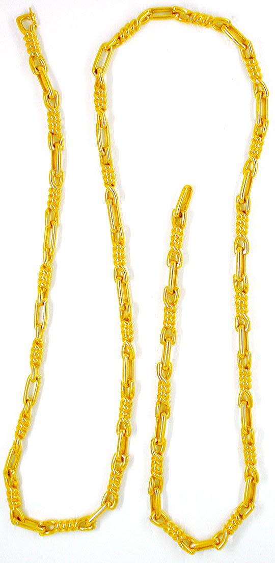 Originalfoto DESIGNER KETTE EXTRA-MASSIV GELBGOLD 18K/750 LUXUS! NEU