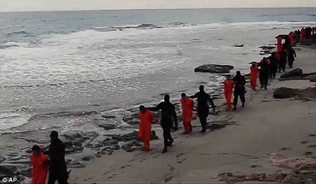 Led down the beach to their deaths, the video was filmed in high definition and released last February
