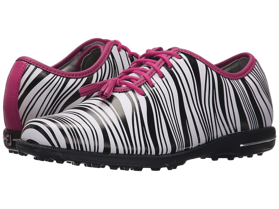 FootJoy - Tailored Collection (Zebra\/Fuchsia) Women's Golf Shoes