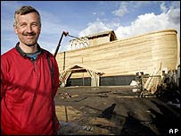Johan stands outside the side