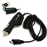 ChargerCity OEM 12v Vehicle Power Cable Car Charger Adapter for Garmin Nuvi 3597 2797 2757 2597 2577 2557 2497 2457 42 44 52 54 LM GPS Navigator with Extended 9ft Coiled cord for Longer Reach & Easy Storage. Include Free Micro SD Card USB Reader/Writer & Manufacture direct replacement warranty