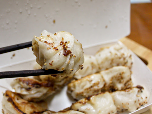 Sesame laden pork dumpling