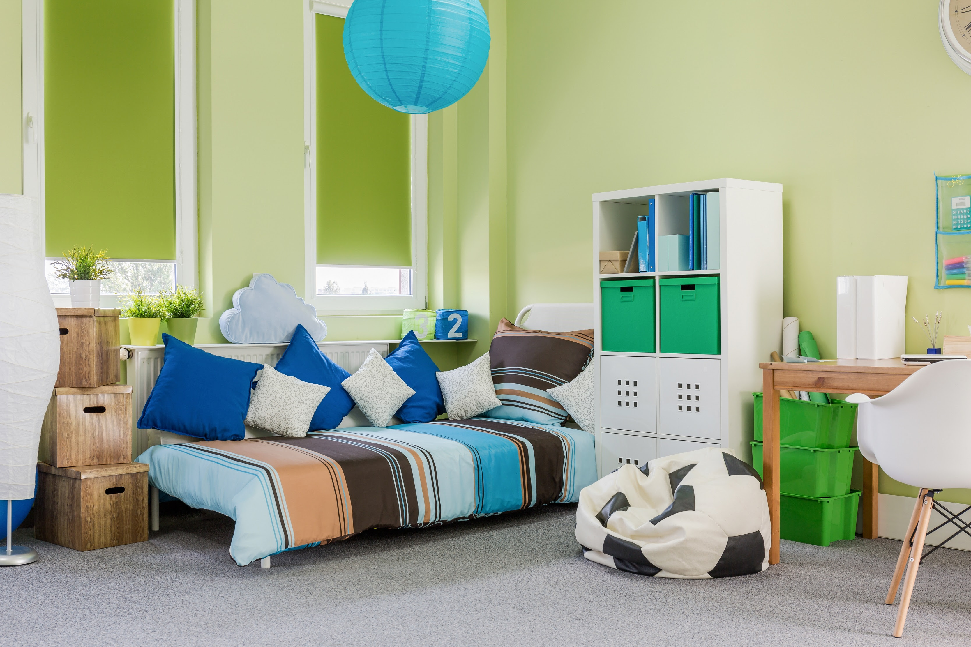 jugendzimmer gestalten grün