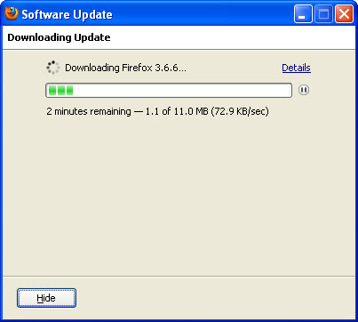 Firefox update