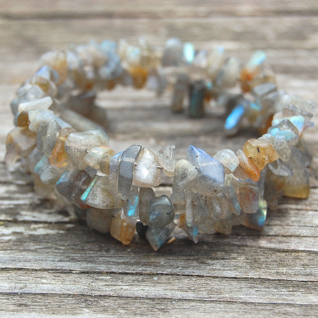 gemstone spiral bracelet tutorial