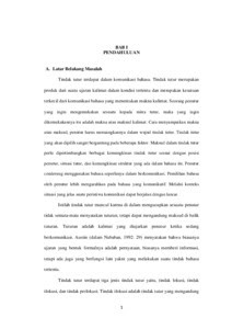 Cerkak Bahasa Jawa Singkat