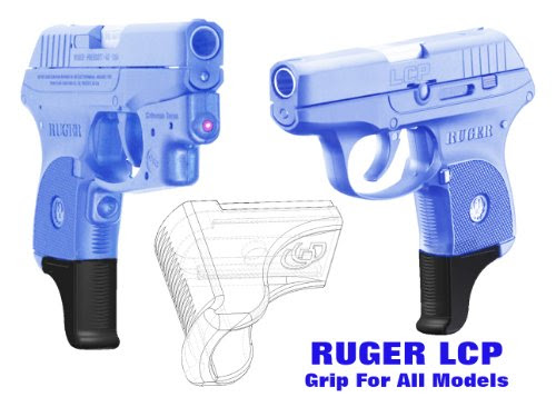 2 Pack Extra Long (XL) Garrison Grip Extensions For Ruger LCP 380 (All Versions)