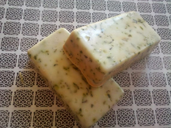 Lemon Verbena olive oil goats milk  Soap Soothing Skin