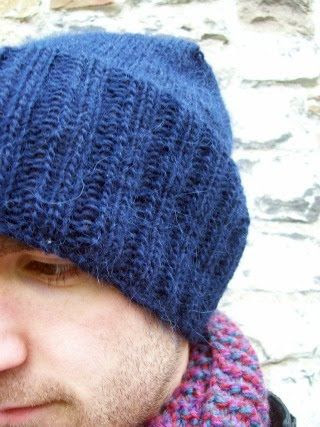 use needles circular circular slouch doesn't knitting pattern, beanie beanie  hat needles on