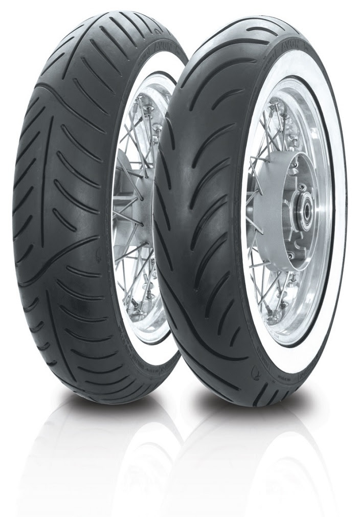 Avon Motorcycle Tyres, Cobra Chrome, Cruiser Custom & Whitewall Tyres
