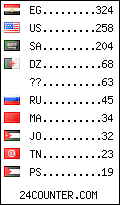 visitors by country counter
