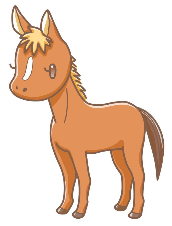 子馬イラスト素材 Kmsys午年賀状イラスト素材集