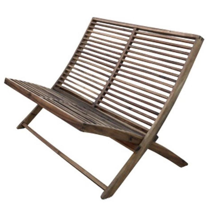 A B Home Outdoor Loveseat With Acacia Frame In The Patio Sectionals Sofas Department At Lowes Com