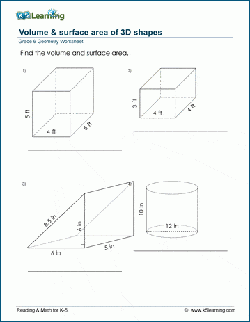 Grade 6 Geometry Worksheets - free & printable | K5 Learning