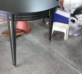 70s dinning table paint upgrade using breakthrough paint, painted furniture