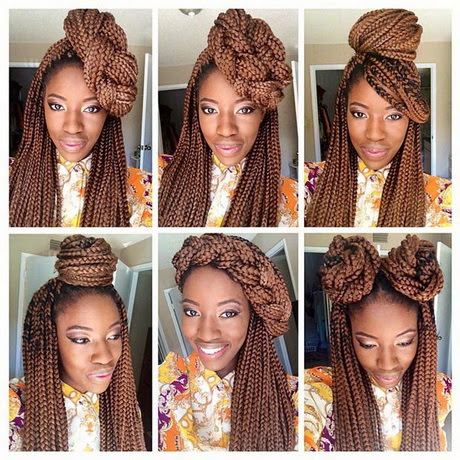 Hairstyles you can do with box braids