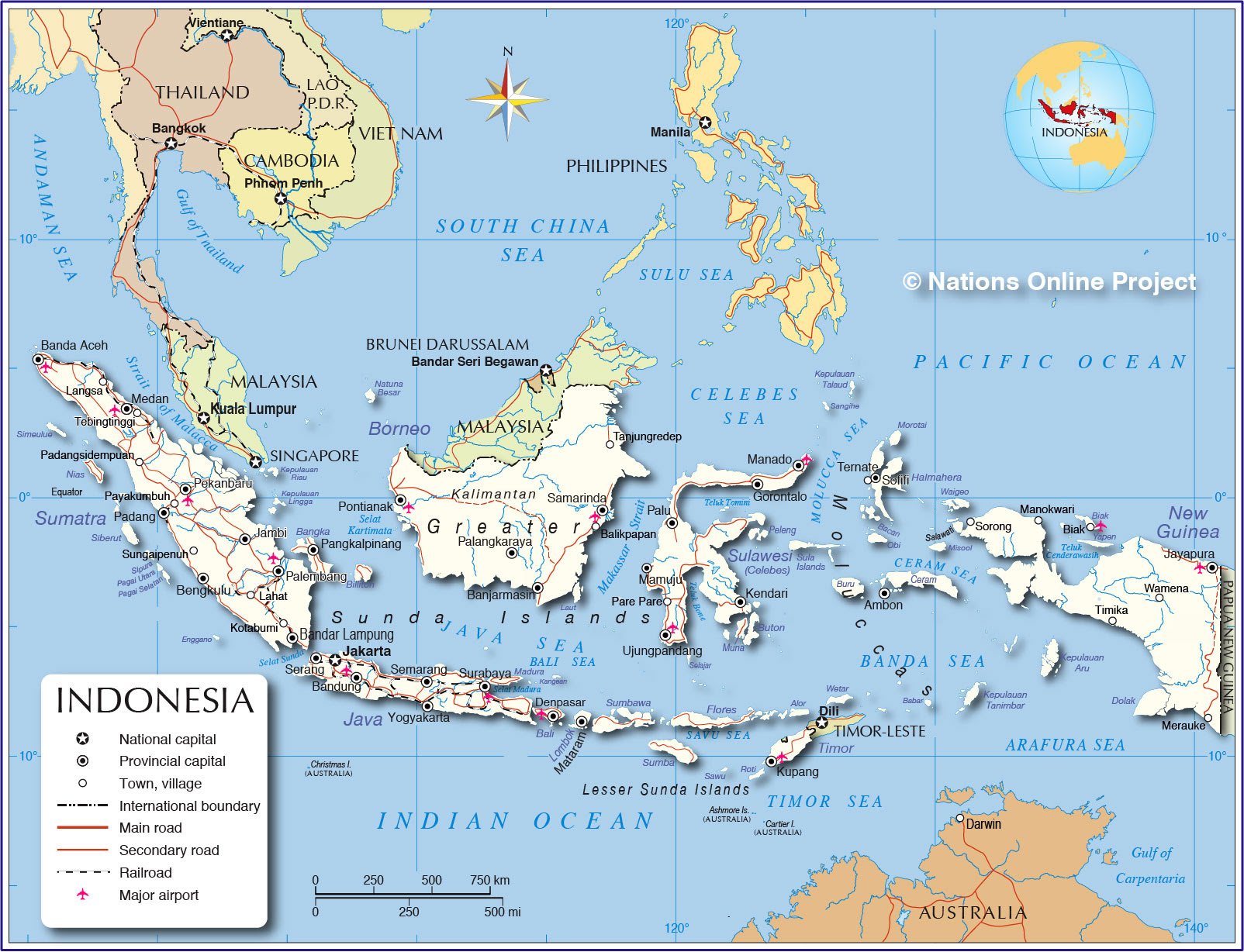 Political Map of Indonesia Nations Online Project Political Map of Indonesia Nations Online Project