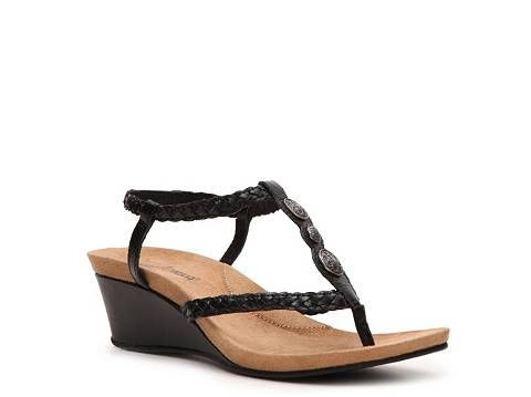 Minnetonka Brooklyn Wedge Sandal | DSW | Shoes | Pinterest