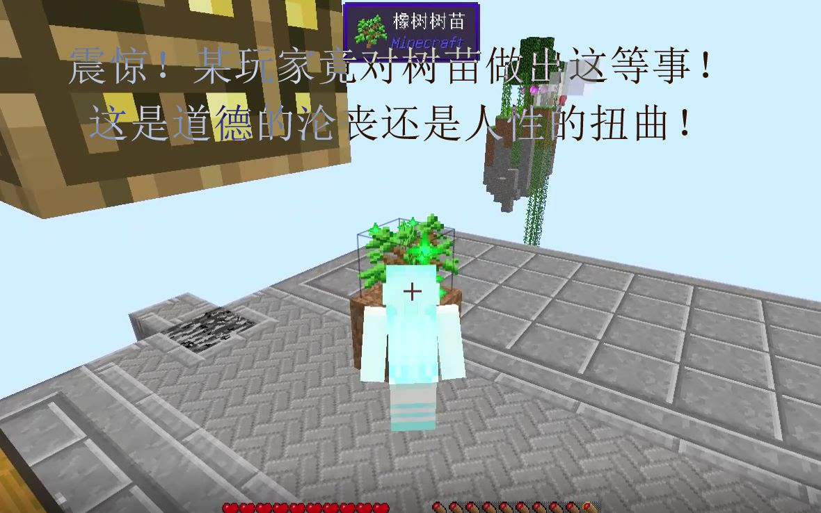 殇之血月 震惊 某玩家竟对树苗做出这等事 这是道德的沦丧还是人性的扭曲 飞翔之路1 试玩 预告 我的世界 Minecraft 哔哩哔哩