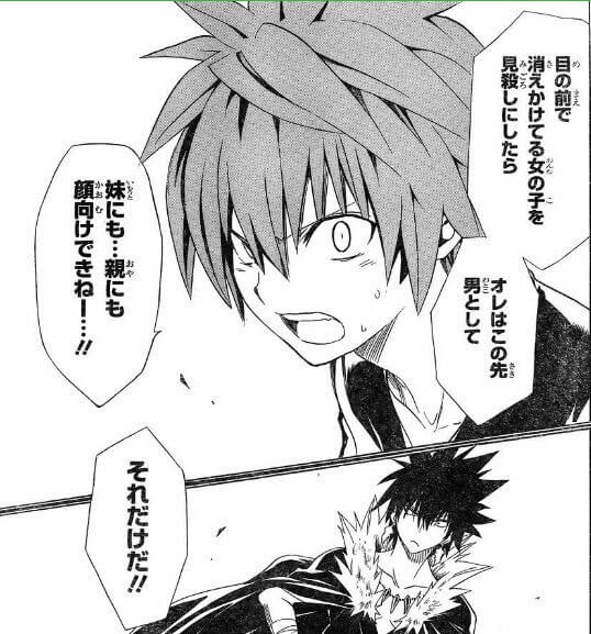 目の前で消えかけてる女の子を見殺しにしたら オレはこの先男として 妹にも 親にも顔向けできねー それだけだ To Loveる とらぶる
