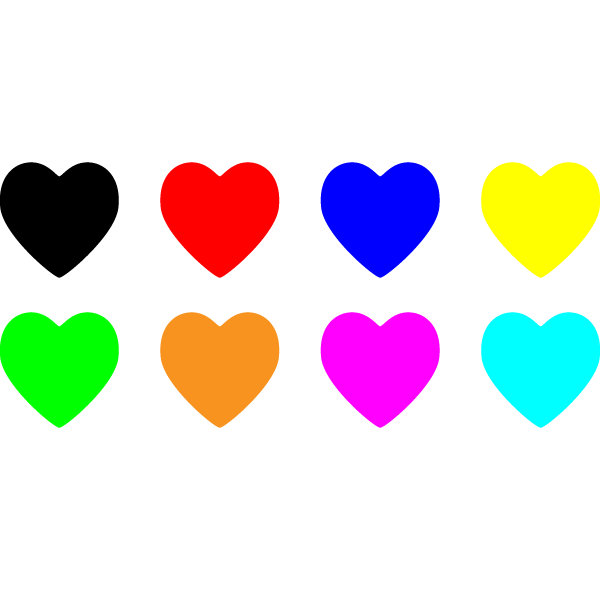 かわいいハートの無料イラスト 商用フリー オイデ43