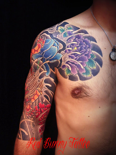 唐獅子牡丹 刺青 和彫りのデザイン 画像を紹介 東京 吉祥寺 Redbunnytattoo Trang Chia Sẻ ảnh Photozou