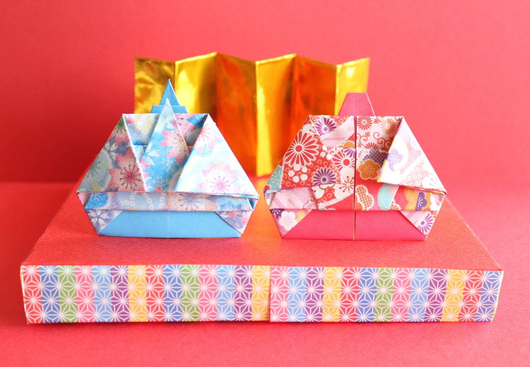 折り紙でお雛様の折り方